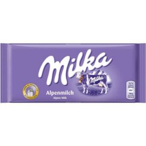 chocolate bar milka alpine milk 100g