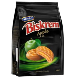 mcvities biskrem apple biscuit 160g