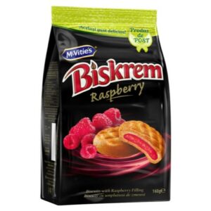biscuit mcvities biskrem raspberry 160g