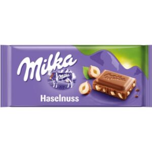 chocolate bar milka hazelnuts 100g