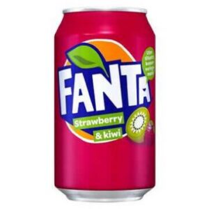 carbonated drink fanta strawberry and kiwi 0.33l