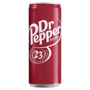 carbonated drink dr pepper 0.33l